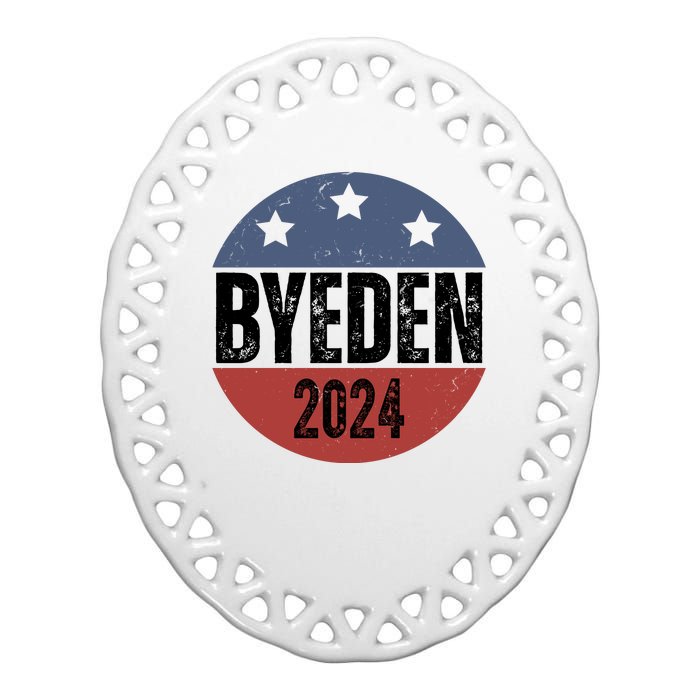 Byeden 2024 Anti Joe Biden Pro Trump Ceramic Oval Ornament