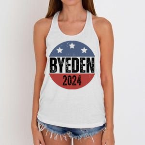 Byeden 2024 Anti Joe Biden Pro Trump Women's Knotted Racerback Tank