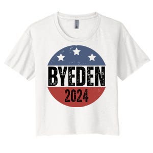 Byeden 2024 Anti Joe Biden Pro Trump Women's Crop Top Tee