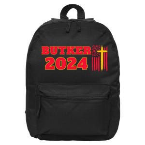 Butker 2024 American Flag Team Butker Surname 16 in Basic Backpack