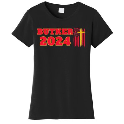 Butker 2024 American Flag Team Butker Surname Women's T-Shirt