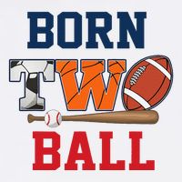 Born 2 Ball 2nd Birthday Sports 2 Year Old Second Bday Visor