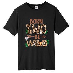 Born 2 Be Wild Birthday Decorations Zoo Animals 2nd Gift Tall Fusion ChromaSoft Performance T-Shirt