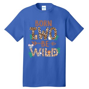 Born 2 Be Wild Birthday Decorations Zoo Animals 2nd Gift Tall T-Shirt