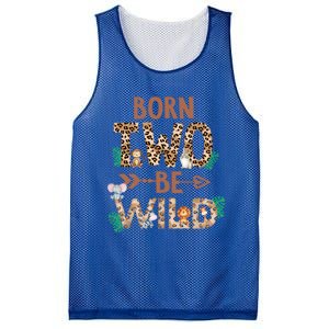 Born 2 Be Wild Birthday Decorations Zoo Animals 2nd Gift Mesh Reversible Basketball Jersey Tank