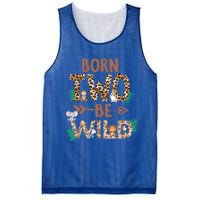 Born 2 Be Wild Birthday Decorations Zoo Animals 2nd Gift Mesh Reversible Basketball Jersey Tank