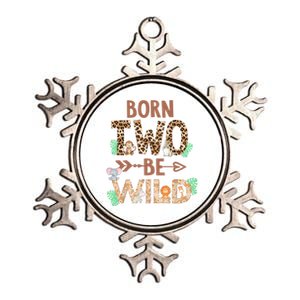 Born 2 Be Wild Birthday Decorations Zoo Animals 2nd Gift Metallic Star Ornament