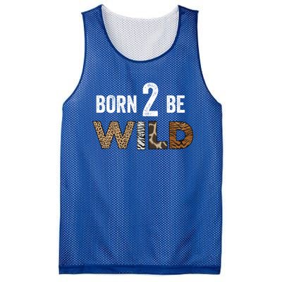 Born 2 Be Wild Gift Mesh Reversible Basketball Jersey Tank