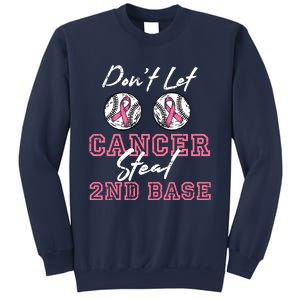 Baseball 2nd Base Pink Ribbon Breast Cancer Awareness Gift Sweatshirt