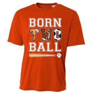 Born 2nd Ball Birthday Sport Theme 2 Year Old Cooling Performance Crew T-Shirt