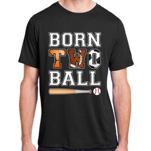 Born 2nd Ball Birthday Sport Theme 2 Year Old Adult ChromaSoft Performance T-Shirt