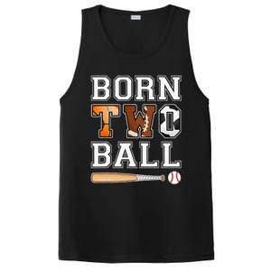 Born 2nd Ball Birthday Sport Theme 2 Year Old PosiCharge Competitor Tank