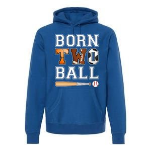 Born 2nd Ball Birthday Sport Theme 2 Year Old Premium Hoodie