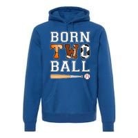 Born 2nd Ball Birthday Sport Theme 2 Year Old Premium Hoodie