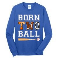 Born 2nd Ball Birthday Sport Theme 2 Year Old Tall Long Sleeve T-Shirt