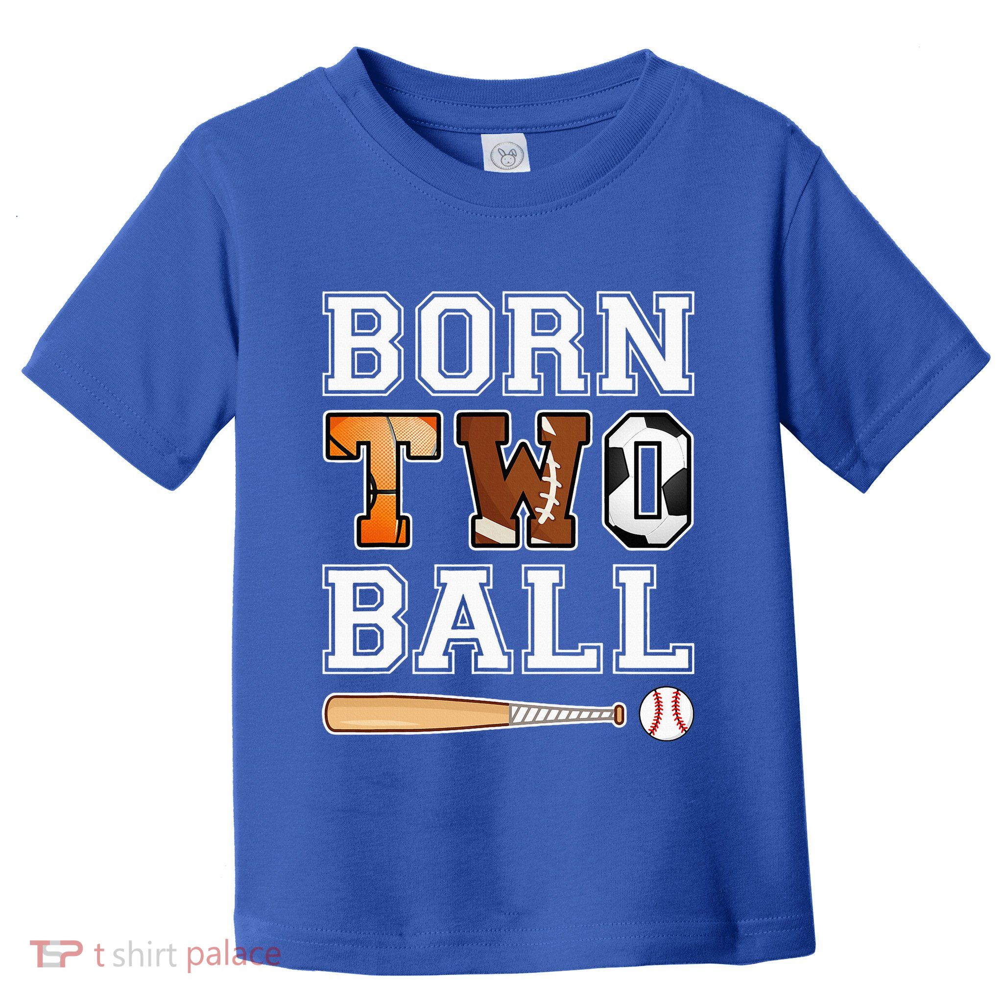 Born 2nd Ball Birthday Sport Theme 2 Year Old Toddler T-Shirt