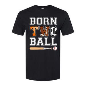 Born 2nd Ball Birthday Sport Theme 2 Year Old Softstyle CVC T-Shirt