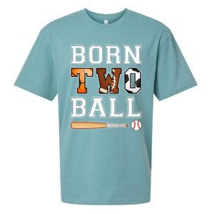 Born 2nd Ball Birthday Sport Theme 2 Year Old Sueded Cloud Jersey T-Shirt