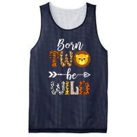 Born 2 Be Wild Birthday Decorations Girl Boy Baby Lion 2nd Mesh Reversible Basketball Jersey Tank