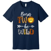 Born 2 Be Wild Birthday Decorations Girl Boy Baby Lion 2nd Premium T-Shirt