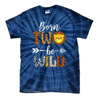 Born 2 Be Wild Birthday Decorations Girl Boy Baby Lion 2nd Tie-Dye T-Shirt