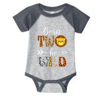 Born 2 Be Wild Birthday Decorations Girl Boy Baby Lion 2nd Infant Baby Jersey Bodysuit