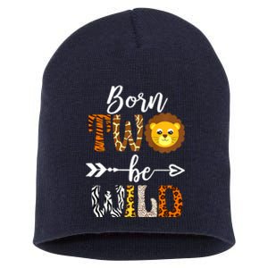 Born 2 Be Wild Birthday Decorations Girl Boy Baby Lion 2nd Short Acrylic Beanie