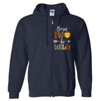 Born 2 Be Wild Birthday Decorations Girl Boy Baby Lion 2nd Full Zip Hoodie