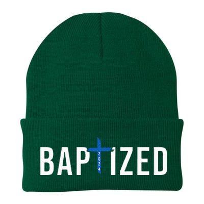 Baptized 2024 Christian Water Baptism Church Group Christ Knit Cap Winter Beanie