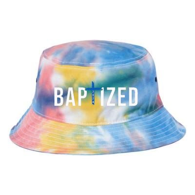 Baptized 2024 Christian Water Baptism Church Group Christ Tie Dye Newport Bucket Hat