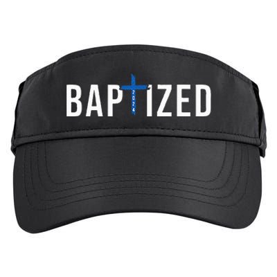 Baptized 2024 Christian Water Baptism Church Group Christ Adult Drive Performance Visor