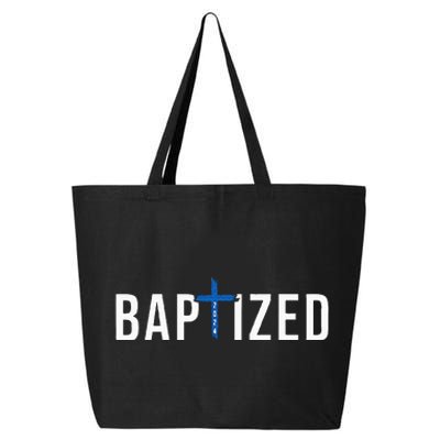 Baptized 2024 Christian Water Baptism Church Group Christ 25L Jumbo Tote