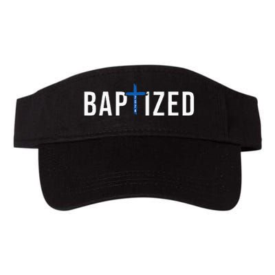 Baptized 2024 Christian Water Baptism Church Group Christ Valucap Bio-Washed Visor