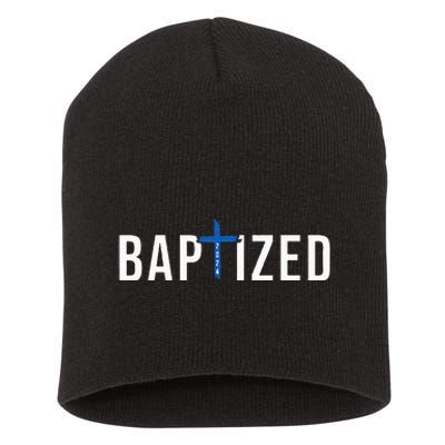 Baptized 2024 Christian Water Baptism Church Group Christ Short Acrylic Beanie