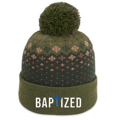 Baptized 2024 Christian Water Baptism Church Group Christ The Baniff Cuffed Pom Beanie