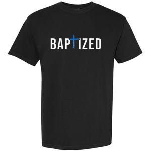 Baptized 2024 Christian Water Baptism Church Group Christ Garment-Dyed Heavyweight T-Shirt