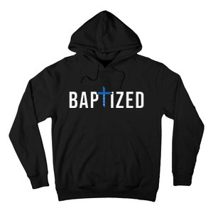 Baptized 2024 Christian Water Baptism Church Group Christ Hoodie