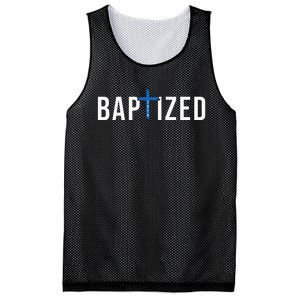 Baptized 2024 Christian Water Baptism Church Group Christ Mesh Reversible Basketball Jersey Tank