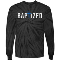 Baptized 2024 Christian Water Baptism Church Group Christ Tie-Dye Long Sleeve Shirt