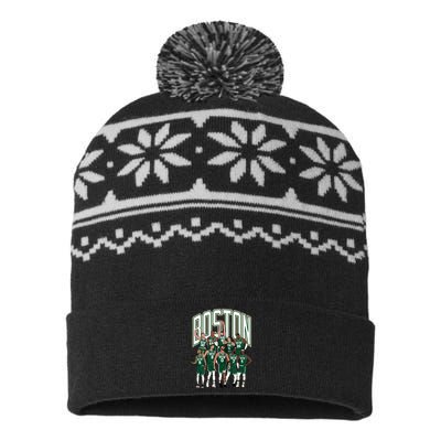 Boston 202324 Championship USA-Made Snowflake Beanie