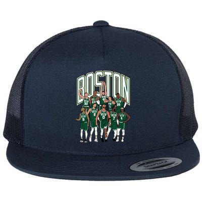 Boston 202324 Championship Flat Bill Trucker Hat