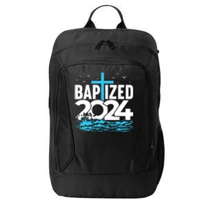 Baptized 2024 Christian Water Baptism Church Group City Backpack