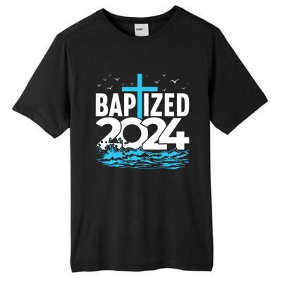 Baptized 2024 Christian Water Baptism Church Group Tall Fusion ChromaSoft Performance T-Shirt