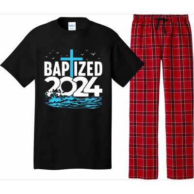 Baptized 2024 Christian Water Baptism Church Group Pajama Set