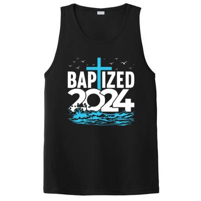 Baptized 2024 Christian Water Baptism Church Group PosiCharge Competitor Tank