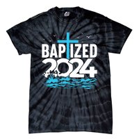 Baptized 2024 Christian Water Baptism Church Group Tie-Dye T-Shirt