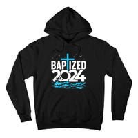 Baptized 2024 Christian Water Baptism Church Group Tall Hoodie