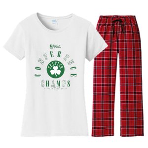 Boston 2024 Eastern Conference Champions Perimeter Defense Women's Flannel Pajama Set