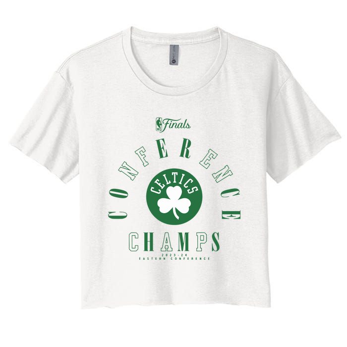 Boston 2024 Eastern Conference Champions Perimeter Defense Women's Crop Top Tee