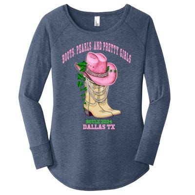 Boule 2024 In Dallas Texas Women's Perfect Tri Tunic Long Sleeve Shirt